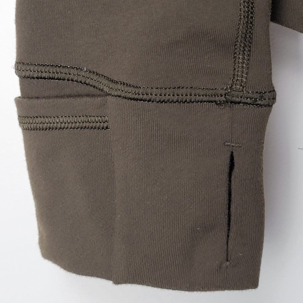 lululemon athletica Olive Green Form-Fitting Zip Jacket - Picture 7 of 9